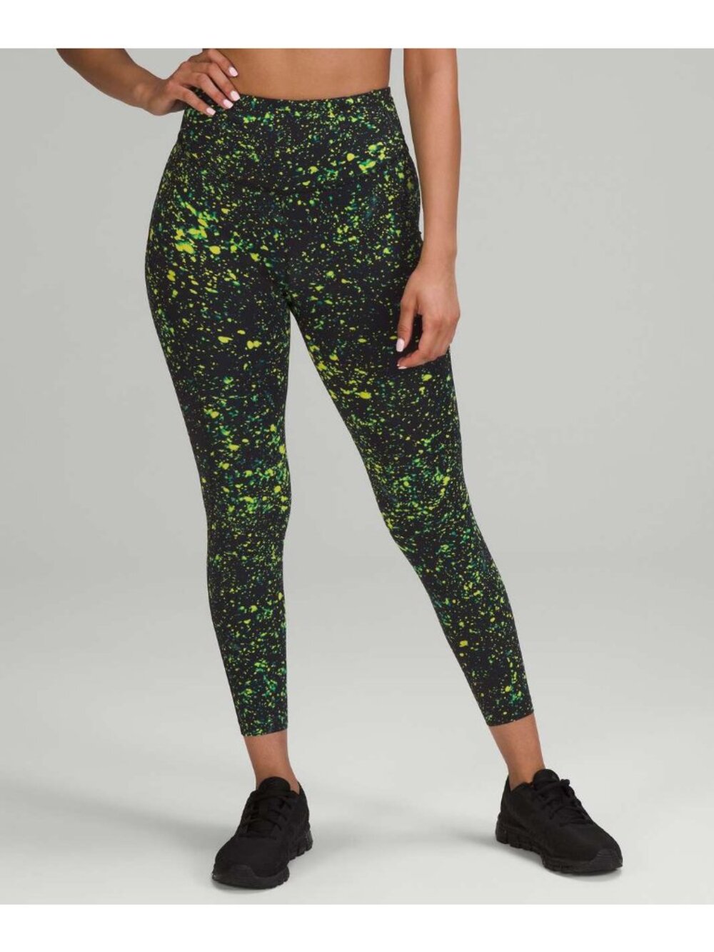 EUC Lululemon 'Base Pace' In Sparks Fly Multi HR High Rise Leggings Sz 8